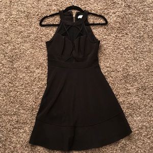 Black short dress